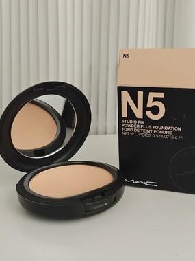 NEW MAC STUDIO FIX POWDER PLUS FOUNDATION N5 0.52OZ/ 16G